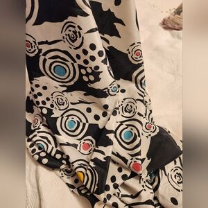 Polyester lightweight mulri-color abstract fabric